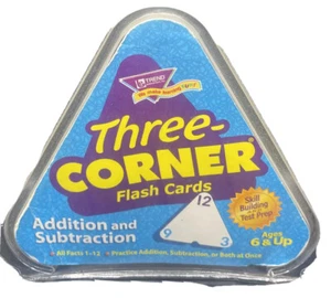 Three-Corner Flash Cards: Addition and Subtraction Missing 1 Card - Picture 1 of 2