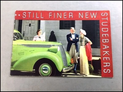 1937 Studebaker President Dictator 20-page Vintage Car Sales Brochure Catalog Foto 1 de 4