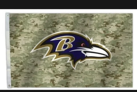 New NFL Fremont Die Camo 3X5 Flag 5-ft W x 3-ft H Baltimore Ravens House Flag Cover