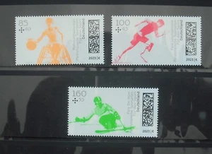 Bund BRD 2023 Zuschlagsmarken Satz Mi-Nr. 3762-3764 Für den Sport ** postfrisch - Bild 1 von 1