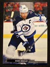 2022-23 Upper Deck Series 2 Base #445 Blake Wheeler - Winnipeg Jets