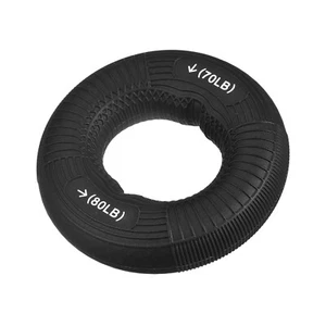 Mano Agarre Fortalecedores, 3.07" 70-80 Lbs Silicona Agarre Entrenador, Negro - Imagen 1 de 7