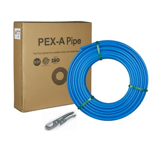 EFIELD 3/4" x 300ft Blue Pex-A Pipe/Tubing for Potable Water with Pipe Cutter - Picture 1 of 4