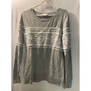 Loft Outlet Pullover grau weiß 100% Baumwolle Gr. Medium - Bild 1 von 7