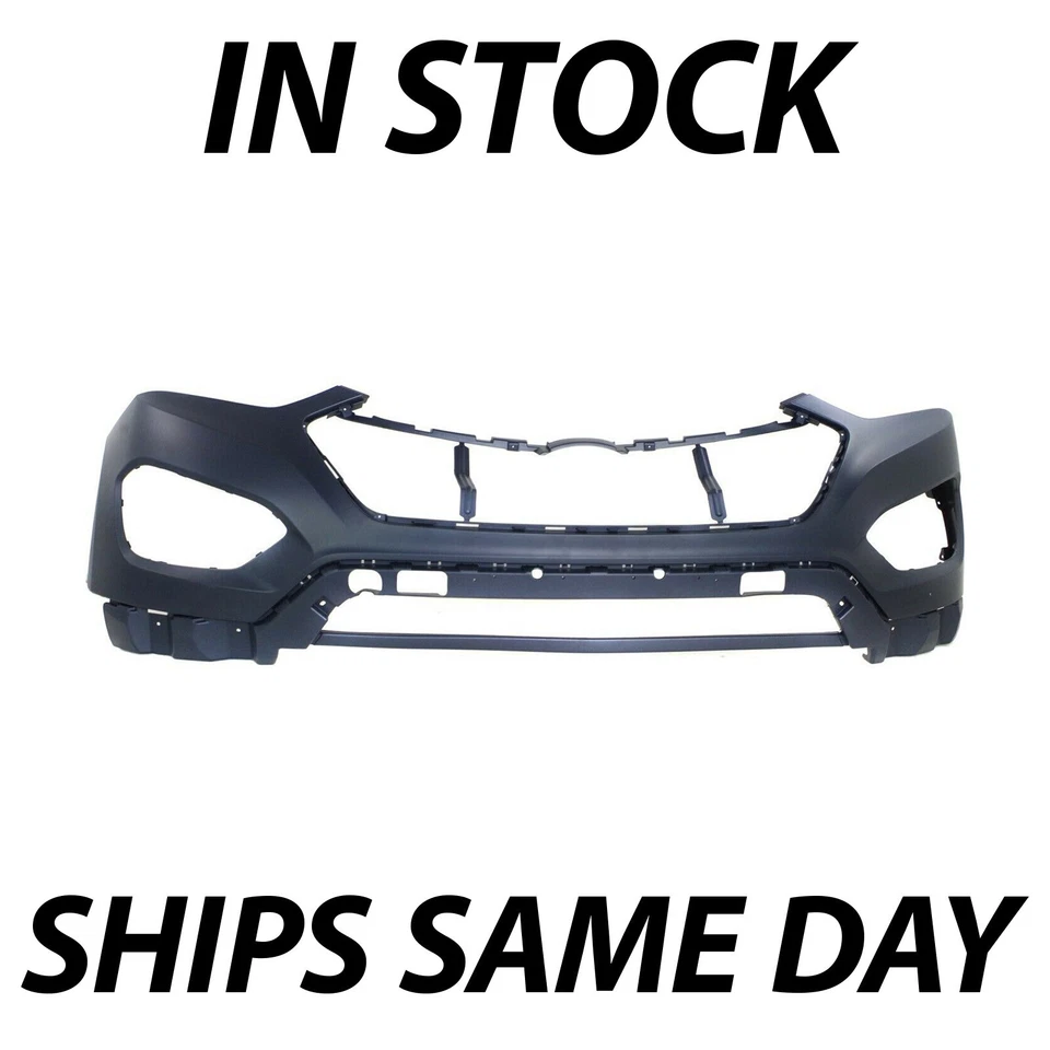 NEW Primered - Front Upper Bumper Cover Fascia for 2013-2016 Hyundai Santa Fe - Image 1 of 4