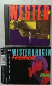WESTERNHAGEN Hallelujah HALLELUJA + freiheit LIVE maxi single 2 CD's GERMAN - Picture 1 of 5