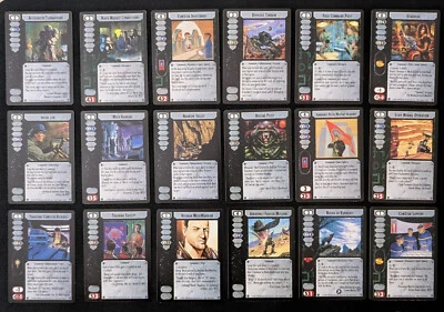 Battletech CCG Commander's Edition Complete Com/Unc Command Card Set 58x cards - Image 1 of 3