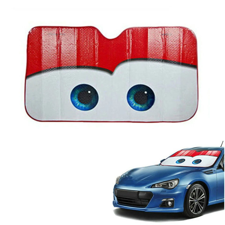 Parasol de coche ojos grandes ventana parabrisas cubierta auto camión SUV Foto 1 de 4