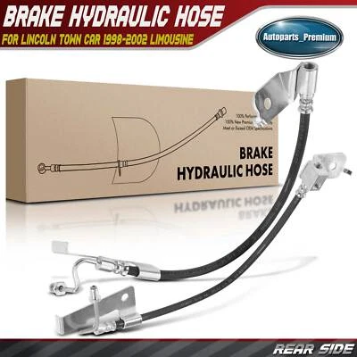 Manguera hidráulica de freno trasero izquierdo y derecho para Lincoln Town Car 1998-2002 limusina Foto 1 de 4