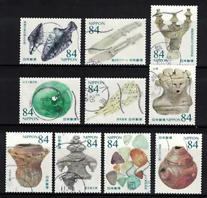 JAPAN 2022 WORLD HERITAGE SERIES ISSUE 15TH ARCHAEOLOGICAL SITES SET 10 STAMPS - Picture 1 of 4