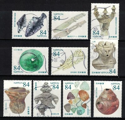 JAPAN 2022 WORLD HERITAGE SERIES ISSUE 15TH ARCHAEOLOGICAL SITES SET 10 STAMPS - Image 1 of 4