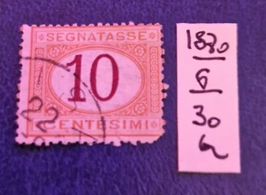 Francobollo Timbrato Italia 1870. Segnatasse. - Foto 1 di 1
