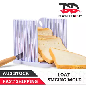 Bread Slicer Cutter Slicing Cutting Mold Maker Guide Loaf Toast Kitchen Tool Pro - Picture 1 of 9