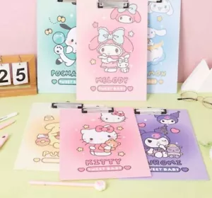 Sanrio Characters Hologram Document Clip Board Paper File Folder Office Supplies - Picture 1 of 7