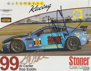 2017 Automatic Racing #99 Aston Martin ""2. Version"" signierte IMSA CTSC Heldenkarte - Bild 1 von 2