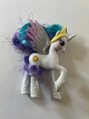 My Little Pony G4 FIM PRINCESS CELESTIA Crystal Empire MLP Brushable Figure 2011 Cover