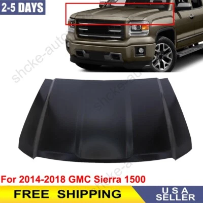 Primed Steel Front Hood Panel For 2014 2015 2016 2017 2018 GMC Sierra 1500 Foto 1 de 4