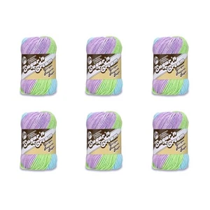 Sugar'N Cream Violet Stripes Yarn - 6 Pack of 57g/2oz - Cotton - 4 Medium (Wo... - Picture 1 of 8