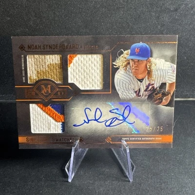 2017 Museum Collection NOAH SYNDERGAARD Signature Swatches Triple Relic AUTO #'d - Image 1 of 4