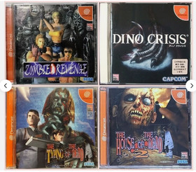 Zombie Revenge The Typing of the Dead Dino Crisis set of 4 Dreamcast