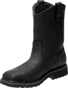 Harley Davidson Black Leather Boots Altman 11UK Waterproof D93563 Steel Toecap - Picture 1 of 10