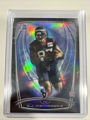 2014 Bowman Chrome C.J. Fiedorowicz Black Rookie Refractor /299 - Image 1 of 3