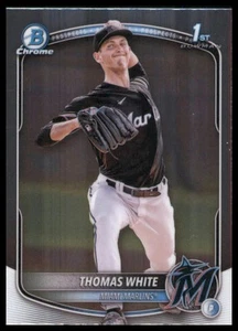 Bowman Baseball Thomas White 1st Bowman 2025 cromado #BCP-69 Miami Marlins - Imagen 1 de 2