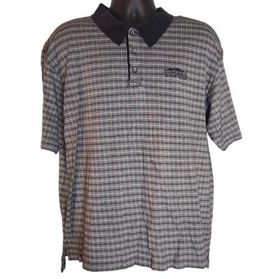 Camisa Polo Tiger Woods Club de Golf Stonehenge Cuadros Manga Corta Para Hombres XL Foto 1 de 4