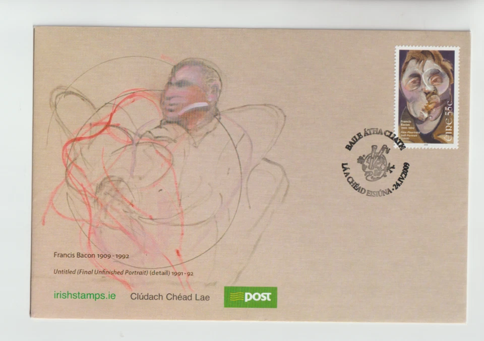 Ireland 2009 Centenary Birth Francis Bacon FDC per scan - Изображение 1 из 1