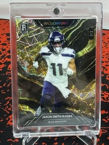 2023 Wild Card Wildchrome Pro Look Football Jaxon Smith-Njigba Gold RC #1/1 - Picture 1 of 2