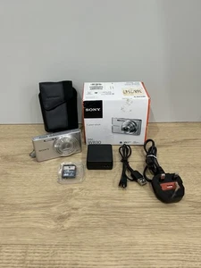 SONY CYBER-SHOT DSC-W830/BC 20.1MP Digital Camera Silver Boxed 4gb SD Card - Picture 1 of 21
