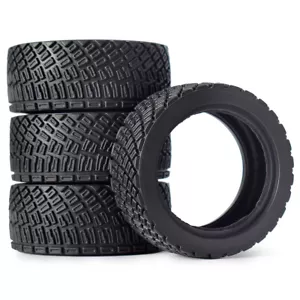 Austar 4PCS 67mm RC Car Rubber Tire for 1/10 Rolly HPI WLtoys 1/14 144001 RC Car - Picture 1 of 6
