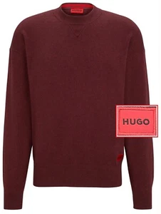 NWT HUGO (Hugo Boss Red Label By Hugo Boss) Dropped Shoulder Crew-Neck Sweater - Picture 1 of 19