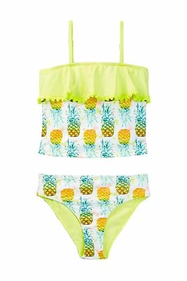 Juego de natación Tankini de 2 piezas con volantes de piña para niñas JANTZEN NUEVO CON ETIQUETAS $50 Foto 1 de 2