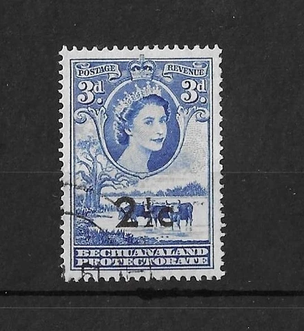 Bechuanaland 1861 2.5c on 3d SG160 Fine Used Cat£21 Cover