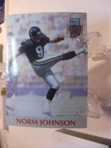 1992 Pro Set Power Football #109 - Norm Johnson - Atlanta Falcons (2642) - Foto 1 di 2