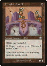 1x CRENALLATED WALL - Mercadian Masques - MTG - NM - Magic the Gathering