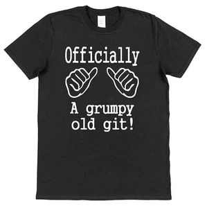 Officially Grumpy Old Git T-Shirt for Grandad Dad Retirement Present Birthday - Picture 1 of 8