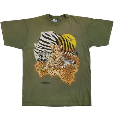 Camiseta vintage Singapore Zooper (talla grande para hombre) puntada única hecha en EE. UU. Foto 1 de 4