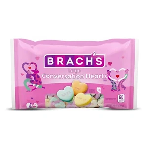 Brach's 10 oz LARGE CONVERSATION HEARTS Candy Love Valentine's Day - Picture 1 of 8