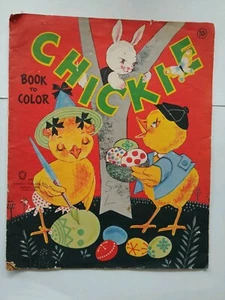 1957 Chickie Coloring Book Stephens Publishing Company of Sandusky, OH - Bild 1 von 6