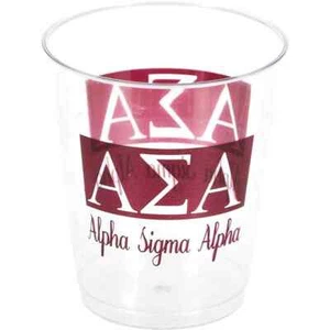 Alpha Sigma Alpha College Sorority School Banquet Party 10 oz. Plastic Cups - Picture 1 of 1