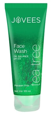 Jovees Tea Tree Oil Control Face Wash for Oily and Sensitive Skin 120 millilitre - Image 1 of 3