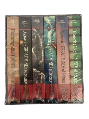 Discovery Magazine Great Minds Of Science New Sealed VHS Box Set Paul Hoffman - Image 1 of 4
