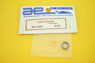 Vintage Team Associated Cone Washer ASC6388 #6388 1/4 .400 .006 rc10 ae RC-10 - Image 1 of 2