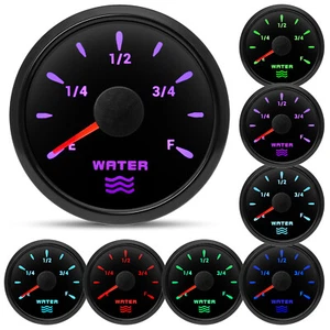 2" 52MM Waterproof Water Level Gauge 0-190ohms for Marine Boat Car Tuck ATV - Picture 1 of 16