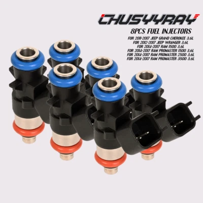 6X Inyectores de combustible 0280158233 5184085AC para Ram Promaster 3500 2014-2017 3,6 L Foto 1 de 4
