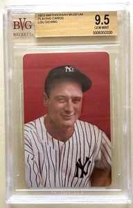 1973 SMITHSONIAN MUSEUM PLAYING CARD LOU GEHRIG SGC 9.5 GEM MINT 0006350330 - Picture 1 of 2