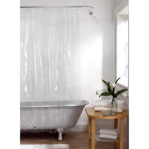 Heavyweight Premium 8-Gauge EVA Shower Liner or Curtain with Weighted Hem and...