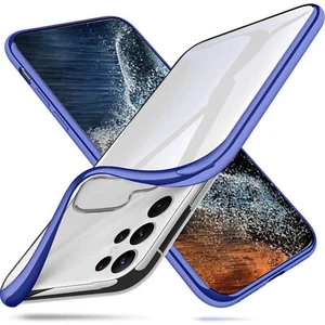 Für Samsung Galaxy S22 Ultra S22+ Slim TPU Beschichtung Weich Gummi Klar Case Cover - Bild 1 von 18